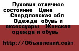 Пуховик отличное состояние › Цена ­ 1 500 - Свердловская обл. Одежда, обувь и аксессуары » Женская одежда и обувь   